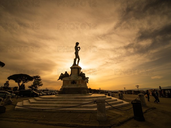 Statue of David in Piazzale Michelangelo