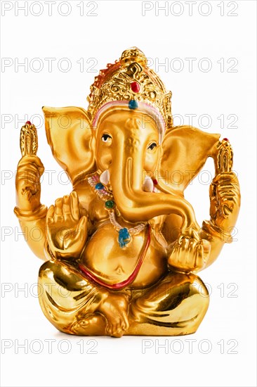 Ganesha statue isolated on white background