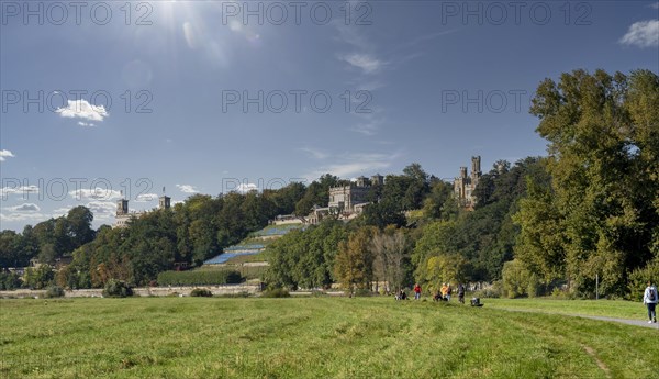 View of the Elbe castles