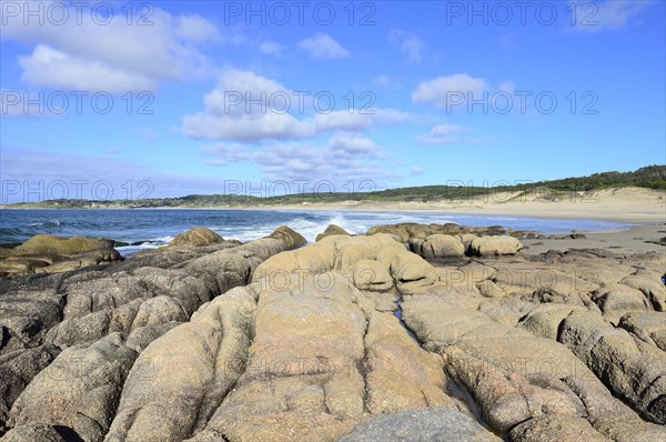 Smooth rocks on the beach