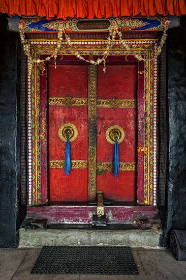 Door of Spituk Gompa