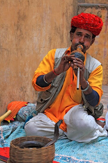 Indian with snake