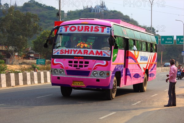 Tourist bus in India