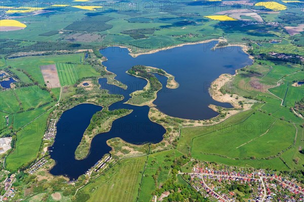 Aerial view of Lake Woserin