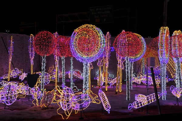 Illuminated candy figures