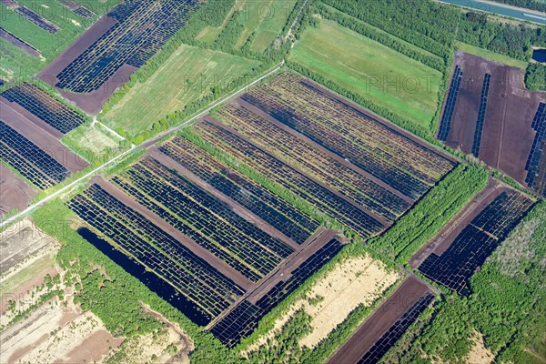 Aerial photographs of the Great Moor of north-western Germany