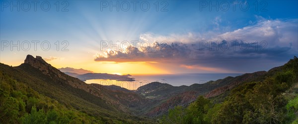 Panoramic view of the Gulf of Portoferraio