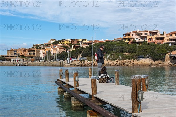 Pier at seaside resort of Porto Cervo