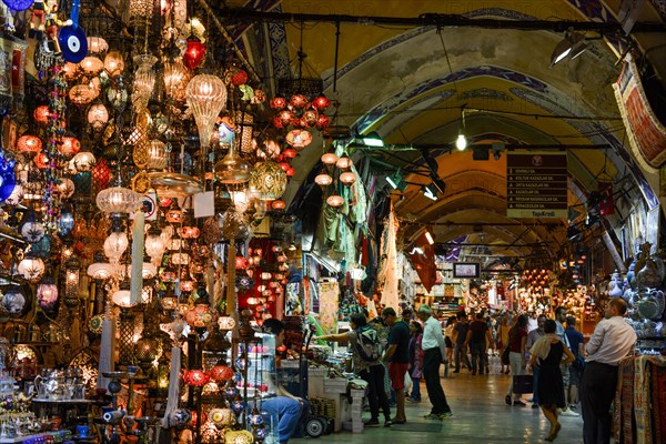 Mosaic Ottoman lamps from Grand Bazaar in Istanbul