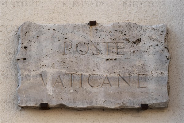 Schild Vatikanisches Postamt