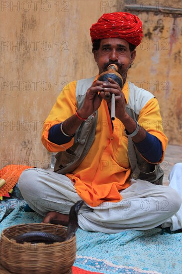 Indian with snake