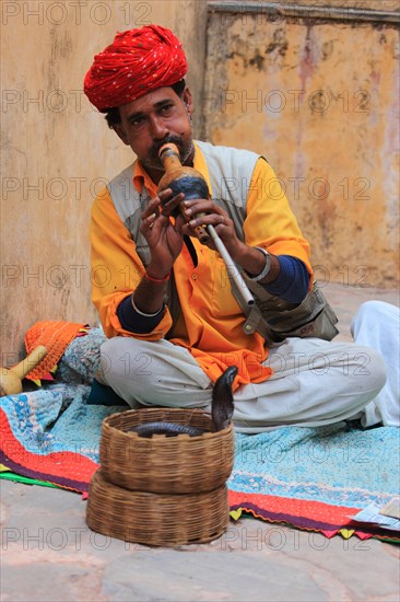 Indian with snake