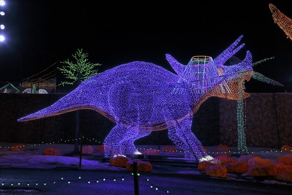 Illuminated dinosaur figures