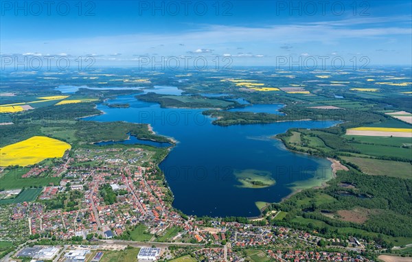 Aerial view of the Schaalsee biosphere reserve
