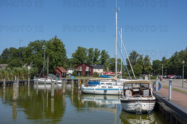 Sailing boats on the Bodden in Fischland Darss