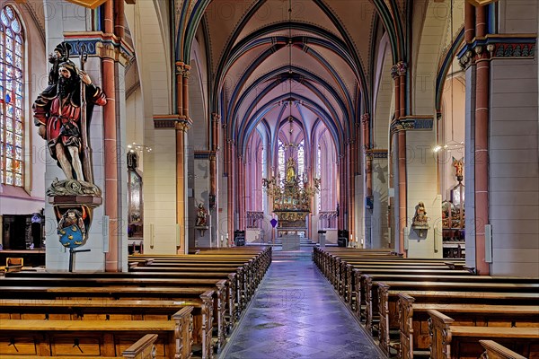 Interior view of the Provost Church of St. Mary's Birth