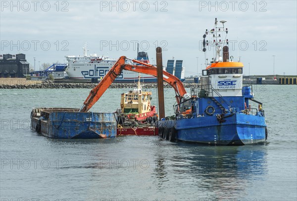 Dredging in Ystad harbor