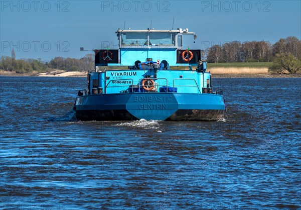 Barge on the Elbe