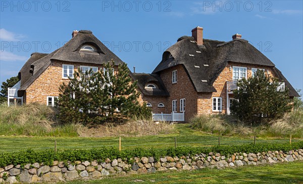 North German villas with thatched roof