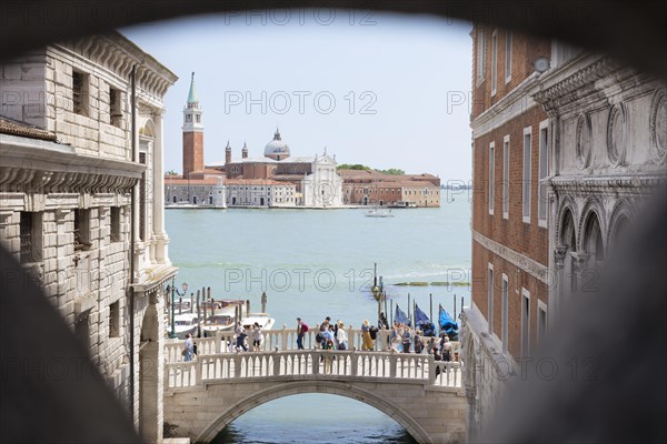 View from the historic bridge of sighs