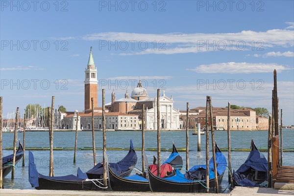 Gondolas and San Giorgio Maggiore church