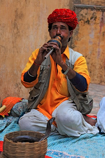 Indian with snake