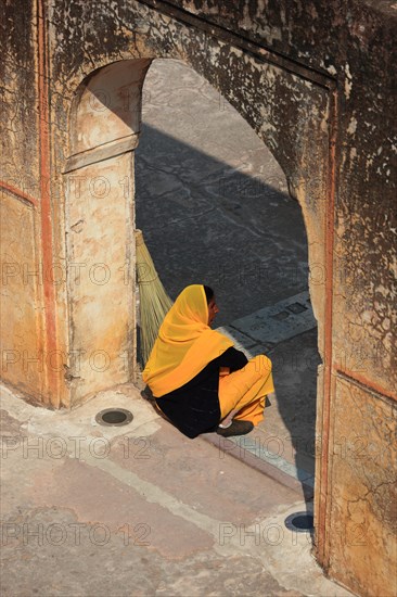 An Indian woman in traditional dress