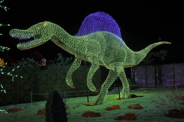 Illuminated dinosaur figures