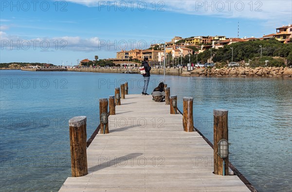 Pier at seaside resort of Porto Cervo