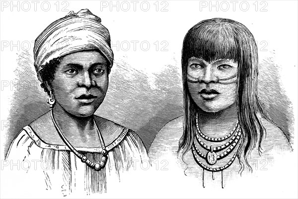 Two young women of Fraunian descent