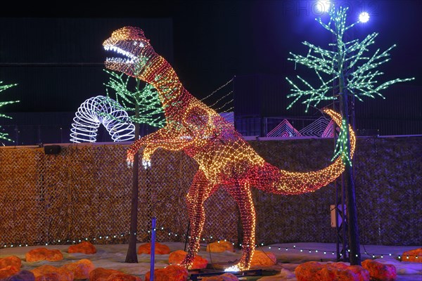 Illuminated dinosaur figures