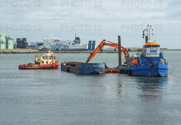 Dredging in Ystad harbor