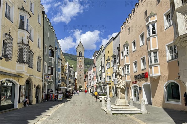 View of the Twelfth Tower in the historic new town of Sterzing