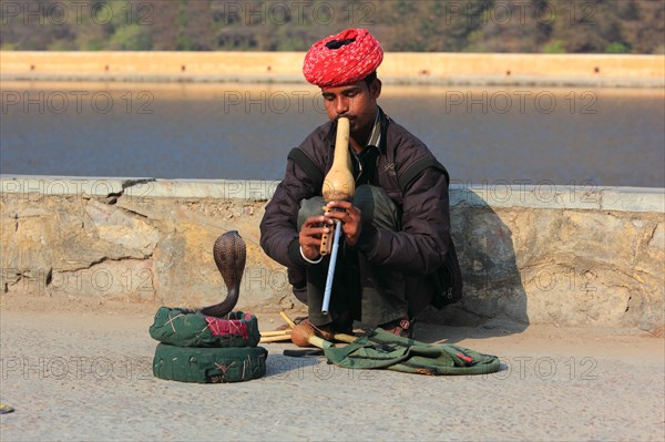 Indian with snake