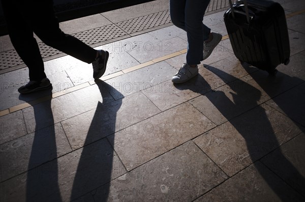 Passengers on the platform