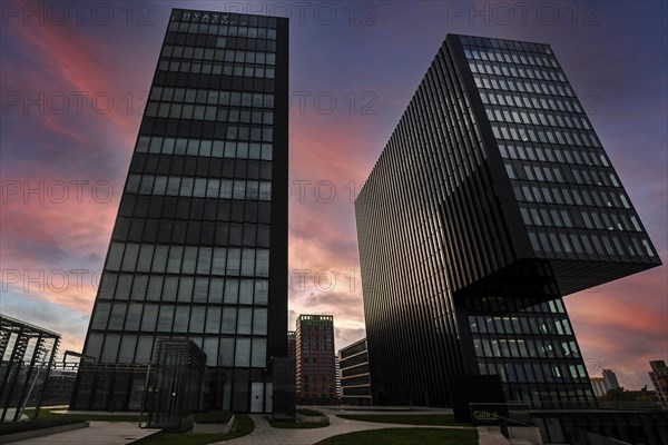 Hotel Hyatt Regency Duesseldorf at the Hafenspitze in the Media Harbour