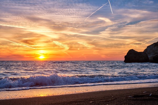 Greek beach scene