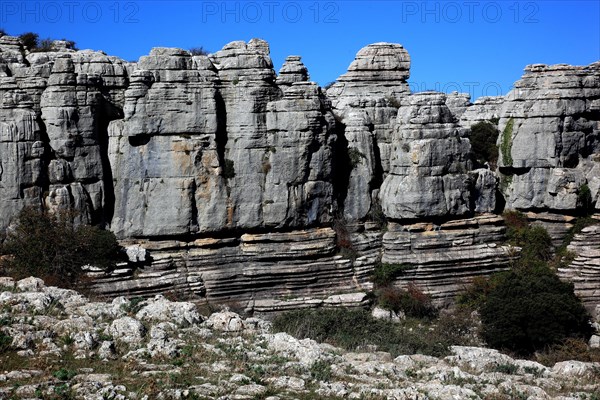 Bizarre rock formations in El Torca National Park