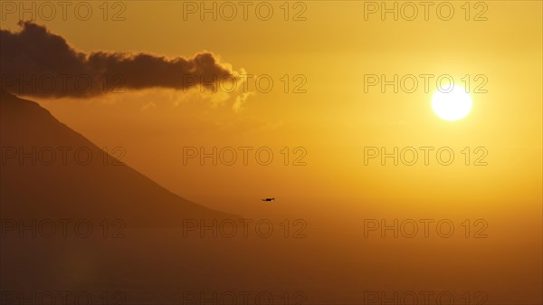 Sunset over the sea