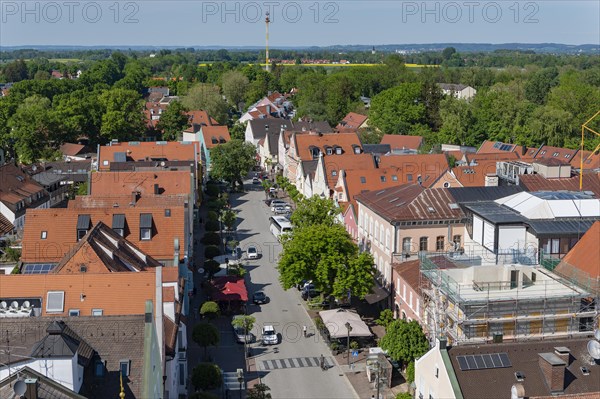 View of the Lange Zeile in Erding