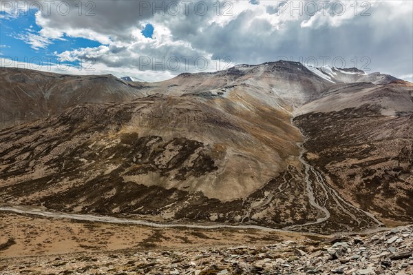 View of Himalayas near Tanglang la Pass