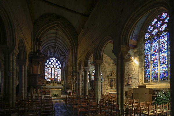 Notre-Dame-de-Roscudon church in the Flamboyant Gothic style