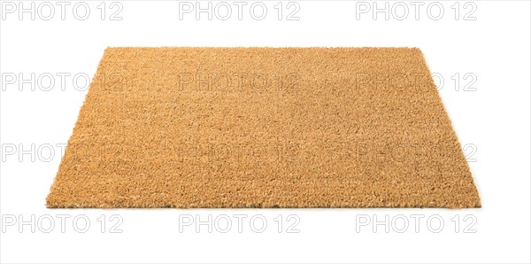 Blank welcome mat isolated on white background