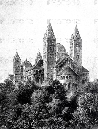 Der Dom zu Speyer im Jahre 1880
