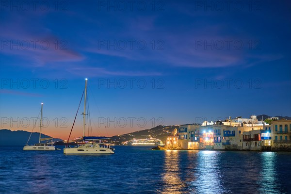 Sunset in Mykonos island