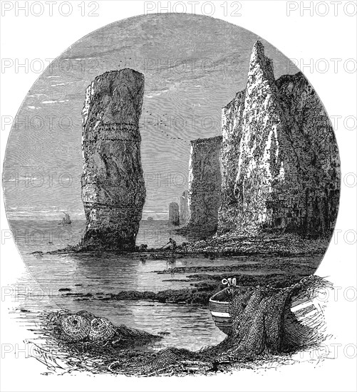 Rocky coast near Bournemouth