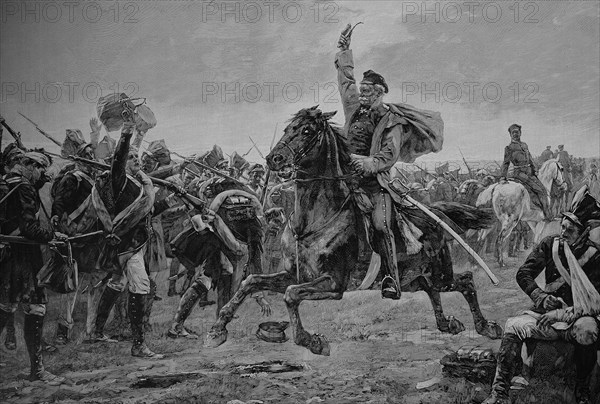 Gebhard Leberecht von Bluecher on the March to Belle Alliance