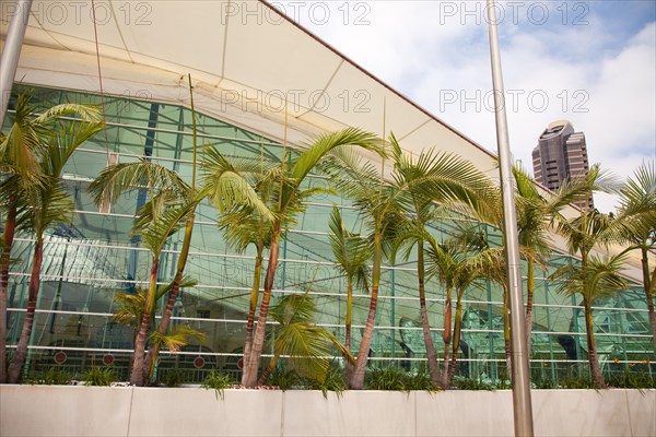 San diego convention center building architectural abstract