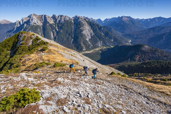 Hikers on a hiking trail