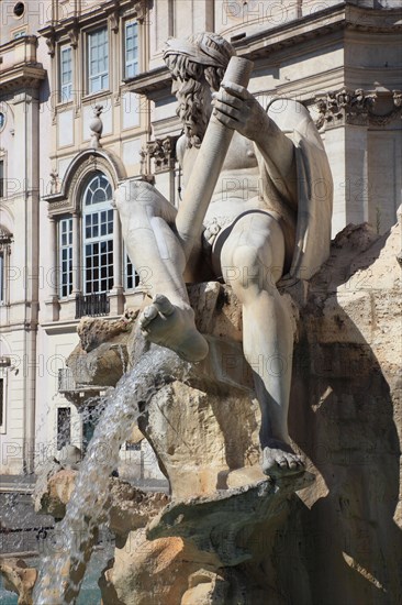 Flussgott des Ganges am Vierstroemebrunnen